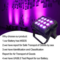 Grace RGBWAUv 6in1 Batterie Sans Fil WiFi LED Par Peut Étanche Extérieur DMX Par Lumière de Scène