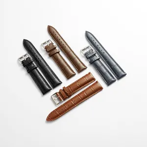 Bracelet de montre de haute qualité multicolore multi-taille durabilité alligator grain veau pour Iwatch - Product Image 1