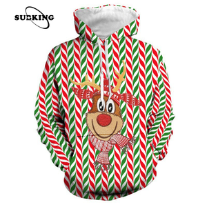 패션 남자 여자 전신 인쇄 크리스마스 후디 운동복 <span class=keywords><strong>100</strong></span> 폴리 에스터 대형 3d 승화 크리스마스 후드 - Product Image 4