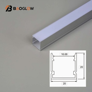 ไฟโปรไฟล์ LED RGB สำหรับภายนอกอาคาร ขนาด 20*20 แบบกำหนดเองได้ สำหรับโปรไฟล์อะลูมิเนียม สำหรับติดตั้งบนหลังคาแบบช่องขนาด 20 มม. รุ่น Costmazing - Product Image 1