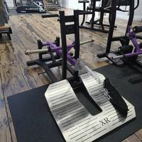 Appareil Commercial de Musculation à Charge de Plaques Rhinoceros Belt Squat Trainer, Zéro Charge Spinale, pour l'Entraînement des Jambes, des Fessiers et des Cuisses, Équipement de Fitness pour Salle de Sport