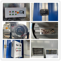 Cabine de peinture automobile industrielle avec four de cuisson, équipement de séchage et de durcissement à haute température pour atelier de peinture automobile, camion, bus, retouche