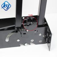 Mécanisme de table basse transformable hydraulique papillon, cadre en métal pour table pliante, quincaillerie de meubles