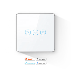 Interruptor de pared inteligente WiFi tuya recientemente desarrollado, interruptor de luz inteligente ZigBee con línea <span class=keywords><strong>neutra</strong></span> para consumo de energía - Product Image 6