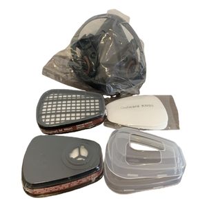 Respirador de Media Cara con Doble Filtro, Máscara de Gas Industrial para Gases Tóxicos y Químicos - Product Image 5