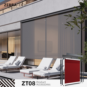 Stores extérieurs automatiques électriques à protection UV, fabriqués en usine, installation intégrée, <span class=keywords><strong>rideaux</strong></span> de patio extérieurs - Product Image 1