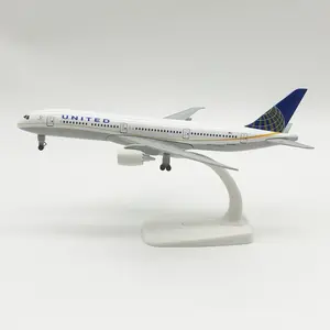 20 cm 1/200 Maßstab United Airlines Boeing 787 Flugzeug Legierungsflugzeug-Modell mit Landegetriebe