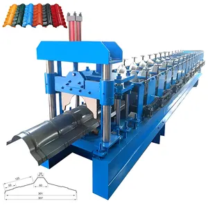 Galvanized Coat Metal Tole Roof Tile Sheet Mill Roll Forming Machine For Sale , Corrugated Rib R Panel Roll Forming Machine