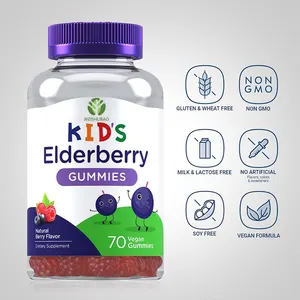 Giá tuyệt vời Cơm cháy Gummies biển rêu Cơm cháy Gummies Elderberry chiết xuất cho trẻ em