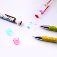 Ensemble de crayons mécaniques personnalisables TY avec logo, pointe de 0,5 mm, corps en plastique, petit motif tampon, modèle chinois 2068D