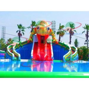 Taman Hiburan Air Bergerak Luar Ruangan Aqua <span class=keywords><strong>Park</strong></span> Desain Baru Taman Air Dinosaurus Tiup - Product Image 5