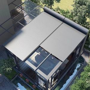 Toldo Retráctil Motorizado Eléctrico con Marco <span class=keywords><strong>de</strong></span> Aleación <span class=keywords><strong>de</strong></span> Aluminio, Rotación <span class=keywords><strong>de</strong></span> 360 Grados, Control Remoto, Uso en Exteriores - Product Image 6