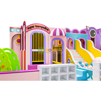 Aoleao Équipement de jeu interactif personnalisé couleur bonbon, ensemble de terrain de jeu parent-enfant haute capacité, certifié CE TUV commercial