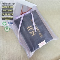 Sac de shopping en organza écologique personnalisé avec logo pour femme, pochette mignonne en tissu polyester transparent avec étiquette tissée