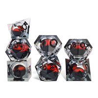 Vente en gros de dés polyédriques personnalisés en résine pour Dungeons and Dragons DND RPG Jeux de société