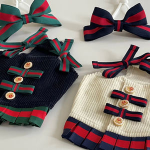 Vêtements pour animaux de compagnie en polyester rayé classique, écologiques, à bretelles courtes, pour chiens et chats, collection printemps, vêtements mignons pour chiens - Product Image 2