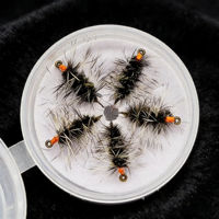 Griffiths Gnat Dry Fly Peacock Herl Body Grizzle Hackle Tailles 12-20 Hameçon Barbelé Pêche à la Mouche à la Truite de Rivière et au Grizzly Matériel de Pêche OEM