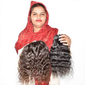 Extensiones de Cabello Humano Virgen Indio Natural, Rizado Doble a Máquina, Sin Procesar, con Cutícula Alineada, Color Negro, Baratas - Product Image 4