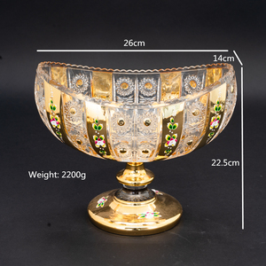 <span class=keywords><strong>Bol</strong></span> en verre peint à l'or - Product Image 4