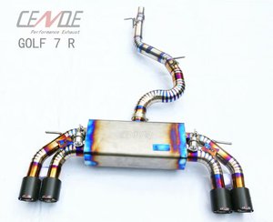 Embout pour tube silencieux d'échappement, en alliage de titane, adapté à la VW <span class=keywords><strong>Golf</strong></span> <span class=keywords><strong>R7</strong></span> (2010 — 2019) - Product Image 3