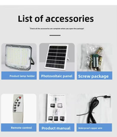 Projecteur solaire de haute qualité pour extérieur, cour, matériau ABS, IP67, étanche à la pluie, anti-explosion, LED, certifié ROHS, garantie 5 ans