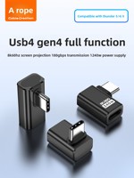 Adaptateur Type-C, fonctionnalités complètes, transfert de données 80 Gbps, alimentation CC 240 W, écran 8K, connecteurs USB4 Gen4