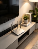 Routeur Wi-Fi domestique Phicomm K2P double bande Gigabit AC1200 1267Mbps MT7621A avec 4 antennes 5dBi et micrologiciel OpenWrt en anglais