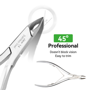 Outil de manucure et de pédicure en acier inoxydable pour salon de maison, coupe-cuticules, coupe-ongles incarnés pour podologie - Product Image 1