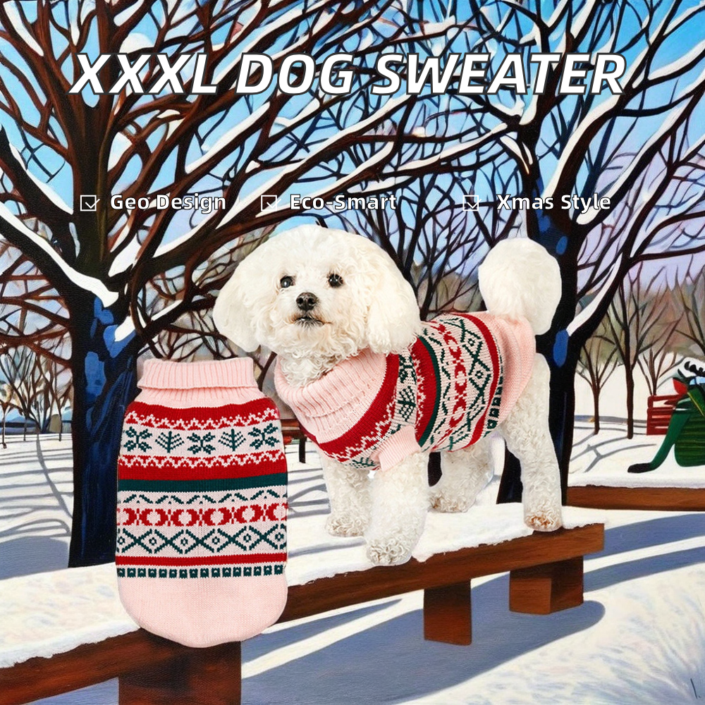 Fashion XXL Dog Christmas Sweater Elegant Pet Clothes Snow Diamond Pattern  Made Cotton Polyester Small Medium Cute Summer Spring| Alibaba.com