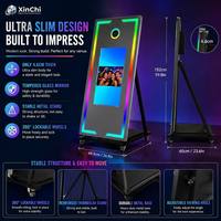 El Mejor Espejo con Pantalla Táctil para Cabina de Fotos de Bodas, Espejo con Pantalla Táctil de 65 Pulgadas para Cabina de Fotos en Venta