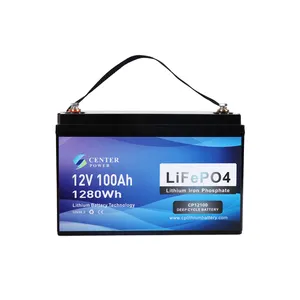 畅销12 v电池100ah batteria ion litio baterie de litio 100啊