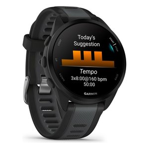 Smartwatch ( AMOLED ) FORERUNNER 165 Music Black e <b>Slate</b> grey 43 mm 010 02863 30 - Product Image 3