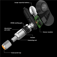 NOUVEAU Capteur TPMS numérique 315 MHz 433 MHz Système universel de surveillance de la pression des pneus avec une autonomie de batterie de 5 ans et antivol