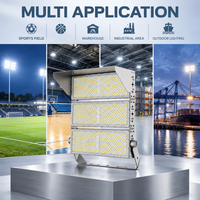 Projecteur LED à trois modules 600W 720W, série haute puissance, puce Lumileds, driver Inventronics pour projets de stades et ports