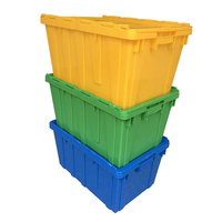 Vente de caisses mobiles en plastique personnalisées, boîte emboîtable et empilable 600*400