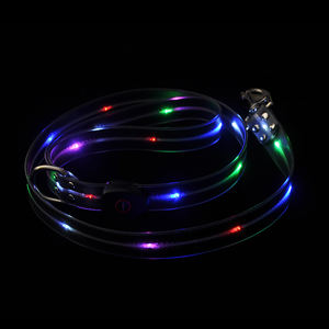 Correa de perro RGB iluminada recargable impermeable LED USB de Venta caliente multicolor - Product Image 6