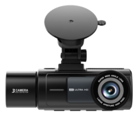 Caméra de tableau de bord de voiture ultra HD 4K+2K+2K à trois objectifs de haute qualité avec vision nocturne grand angle, enregistrement en boucle, capteur G et moniteur de stationnement