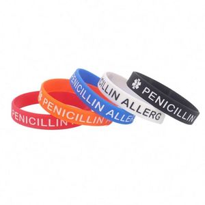 Pulsera de Goma de Silicona para Advertencia Médica de Alergia a la Penicilina, Protección Ambiental y Seguridad Hospitalaria - Product Image 5