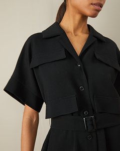 Oem personalizzato estate Causal intaglio maniche corte <span class=keywords><strong>con</strong></span> bottone anteriore vita alta <span class=keywords><strong>con</strong></span> <span class=keywords><strong>spacco</strong></span> <span class=keywords><strong>laterale</strong></span> Maxi abito <span class=keywords><strong>lungo</strong></span> <span class=keywords><strong>con</strong></span> cintura per le donne - Product Image 5