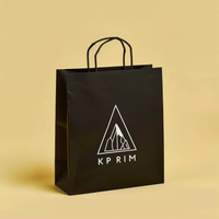 Sac en papier de luxe imprimé personnalisé logo de marque cadeau shopping bijoux vêtements recyclables sacs de transport au détail