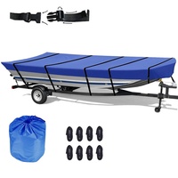 Housse de protection pour kayak et bateau à fond plat, housse de protection pour bateau rapide et yacht remorquable, housse de protection pour bateau de pêche résistante à la pluie et au soleil