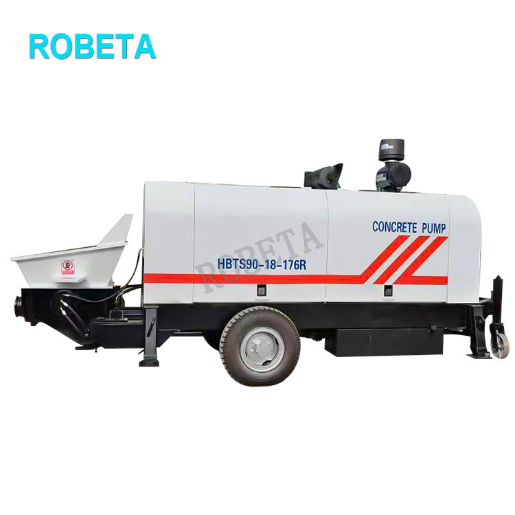 42 метра Восстановленный мобильный бетоносмеситель с насосом