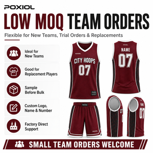Ensemble d'uniformes de basketball personnalisés à faible MOQ, maillots et shorts par sublimation, tenues d'équipe personnalisées pour les petits clubs, les équipes communautaires et les écoles - Product Image 6