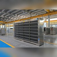 Refroidisseur d'air à pression différentielle de qualité industrielle pour l'application en usine de transformation rapide des fruits de mer et de la viande