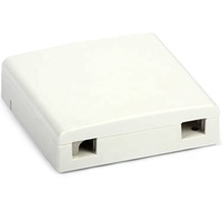Boîtier de terminaison de fibre optique 86, boîte de raccordement interne murale à clip métallique à 2 ports pour abonné TB-02H