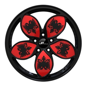 Jantes en alliage forgé à rayons rouges personnalisées en usine pour <span class=keywords><strong>Audi</strong></span> <span class=keywords><strong>A6</strong></span> 18x8 pouces, jantes de voiture 5x112 T6061-T6 en aluminium pour voitures particulières # JM7414 - Product Image 3
