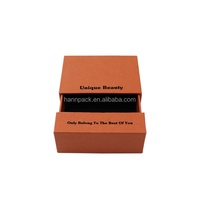 Boîte de rangement carrée en carton biodégradable avec impression personnalisée, pelliculage mat et doublure en mousse pour accessoires d'onglerie