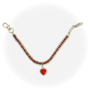 Nuovo Collare Antismarrimento per Cani e Gatti con Motivo a Cuore e Cristalli Imitazione Diamante, Accessorio per il Collo - Product Image 6