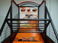 Machine d'arcade de basketball à monnayeur, jeu de simulation de basketball urbain avec écran LCD et système de redemption de tickets