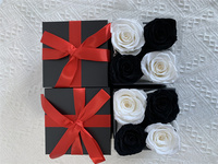 Coffret cadeau de fleurs conservées de haute qualité petit parfum naturel éternel pour toujours cadeau de petite amie de fleur immortelle